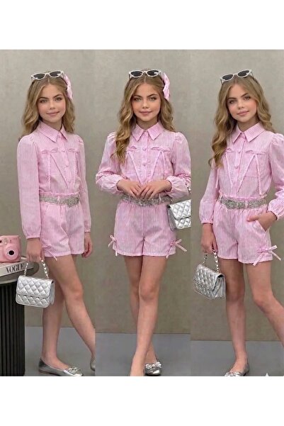 zeynoshkids 4-14 YAŞ KIZ COCUK SORTLU TAKIM