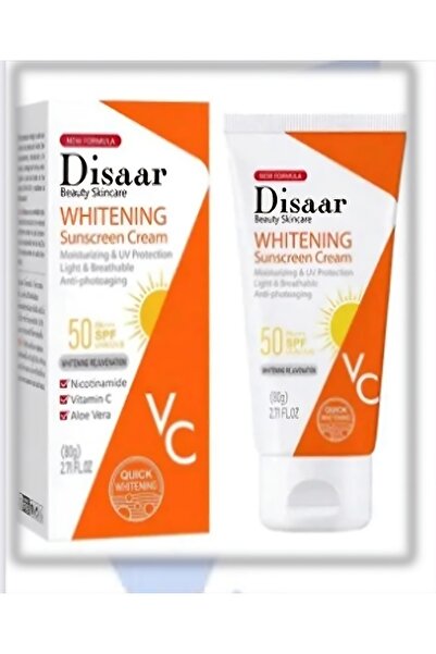 Disaar WHITENING SUNSCREEN CREAM 50 SPF 80 GM.1+1 OFFER