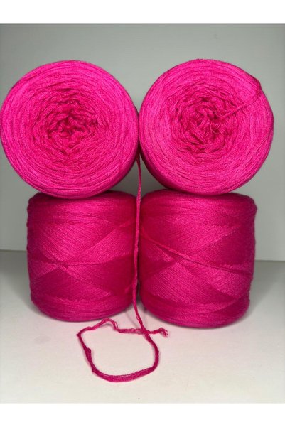 Ana&Kuzusu İplik Fuchsia Italian Mercerized Viscose (5 Layers of Yarn) (Summer, Seasonal) Knitting Yarn 200Gr