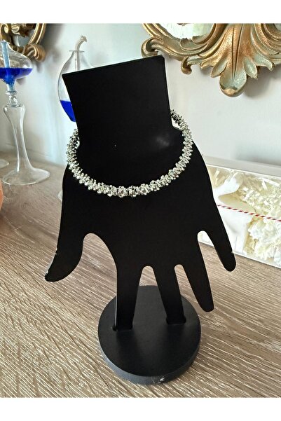 misstakıjewerly ÇELİK GÜMÜŞ RENK TIRTIKLI MODEL KELEPÇE