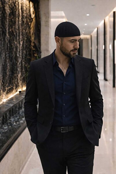 Takke ® VEZİR BAMBU | Siyah