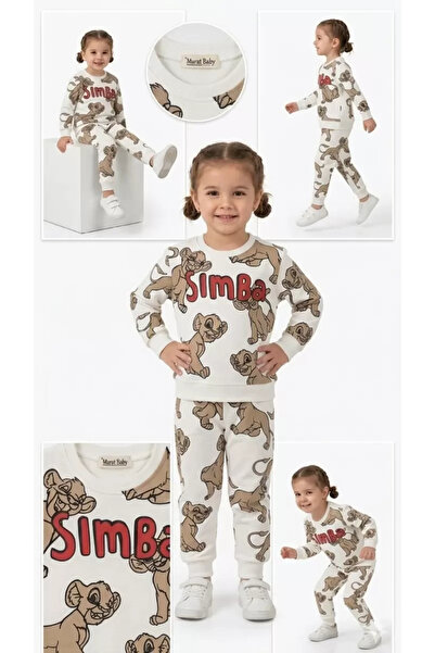 DMR Elegance 2-5 Years Old Lion Printed Combed Cotton Children's Set