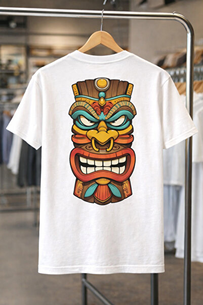Arv T-shirt Design Tribal Mask Oversize T-Shirt