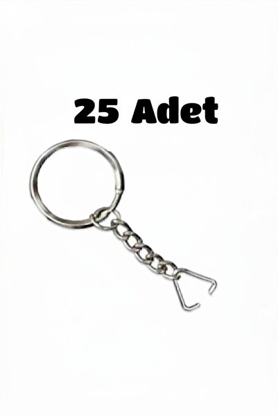 SEM AKSESUAR 25-piece keychain ring set with triangle attachment