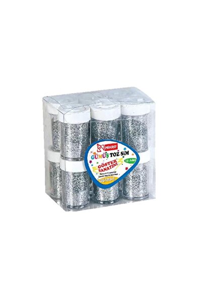 Generic Brand Gg-1208s مسحوق لامع فضي 12 قطعة (1 عبوة 12 أنبوب) Bsp