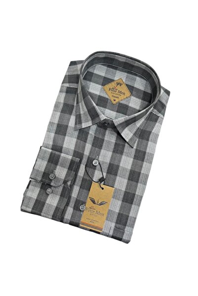 EREN STYLE Λινό Κλασικό Πουκάμισο 100% Βαμβακερό Μακρυμάνικο Αντιιδρωτικό