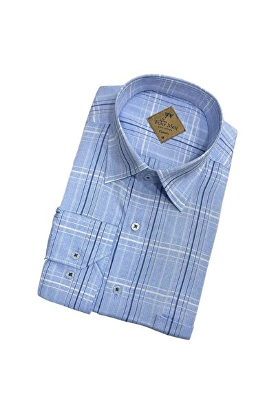 EREN STYLE Linen Classic 100% Cotton Long Sleeve Anti-Sweat Shirt