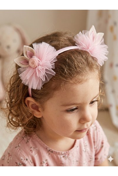 Laria Cute Tulle Cat Ear Baby Girl Party Crown
