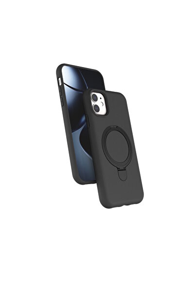 m.tk moveteck iPhone 11 Kılıf Magsafe Halkalı Extra Standlı içi Kadife Yumuşa...