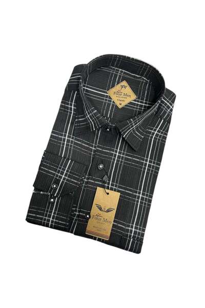 EREN STYLE Linen Classic 100% Cotton Long Sleeve Anti-Sweat Shirt