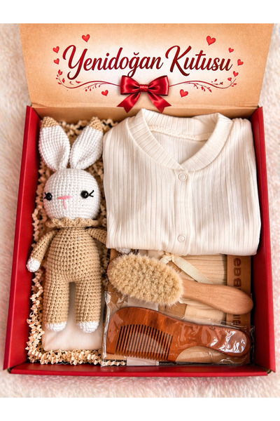 TubiBaby Unisex Yenidoğan Bebek Hediye Tulum Kutusu Premium Set
