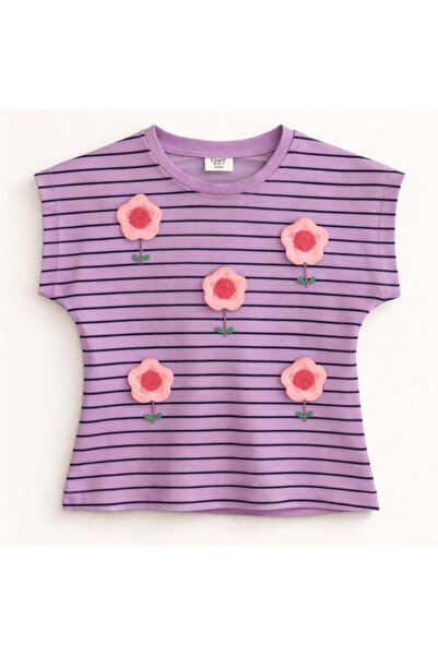 OZZY KİDS Κοριτσίστικο μπλουζάκι με ρίγες