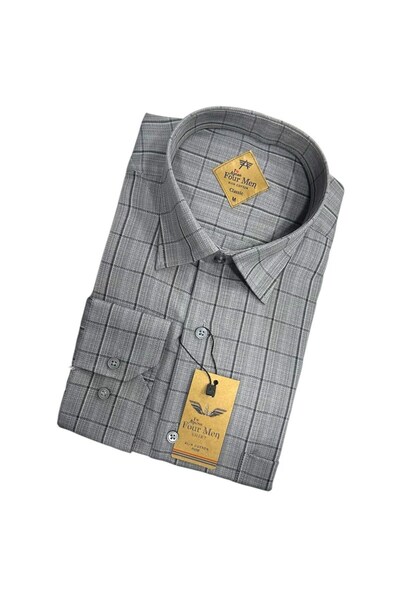 EREN STYLE Linen Classic 100% Cotton Long Sleeve Anti-Sweat Shirt