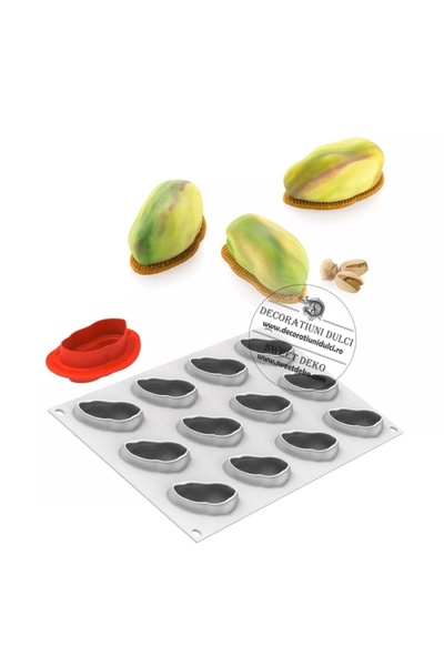 Decoratiuni Dulci Μουλάζ φίστικ 30ml. (6.2x3.5εκ.) |   ΠΙΣΤΑΚΙΟ Silikomart