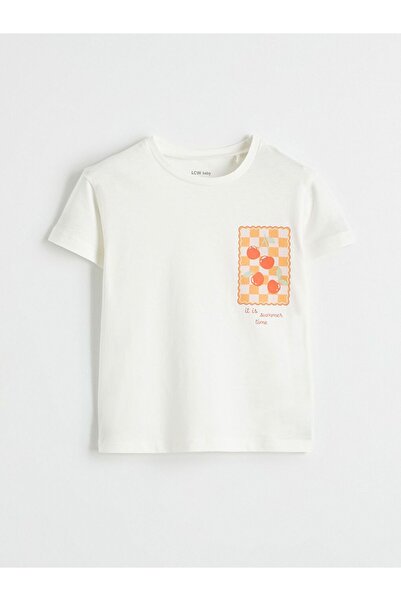 LC Waikiki Printed Baby Girl Combed Cotton T-Shirt
