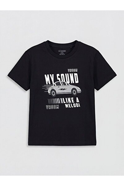 LC Waikiki Crew Neck Printed Boy's T-Shirt