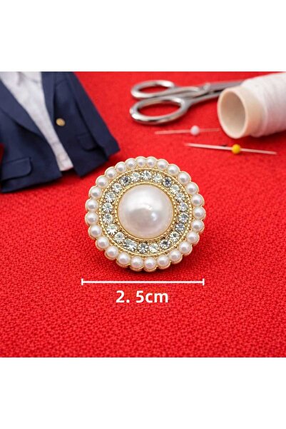 İMREN AKSESUAR Ειδικού σχεδιασμού μεταλλικό κουμπί 2,5 εκ. ελαφρύ επιχρυσωμέν...