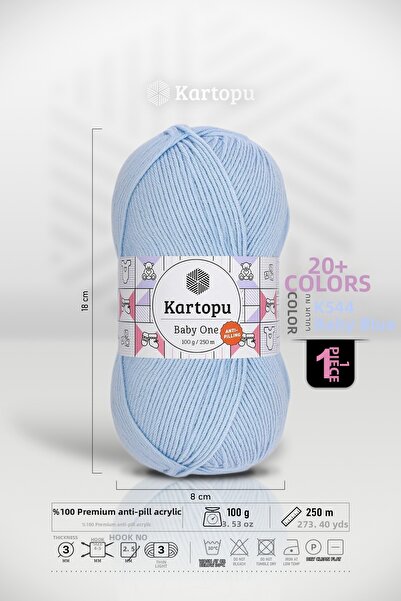 Kartopu K.artopu Baby One Νήματα πλεξίματος χειροποίητα για μωρά χωρίς χνούδι...