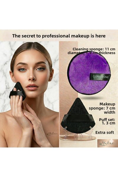 Melien Facial Cleansing Washing and Dry Wet Makeup Sponge Cosmetic Face under...