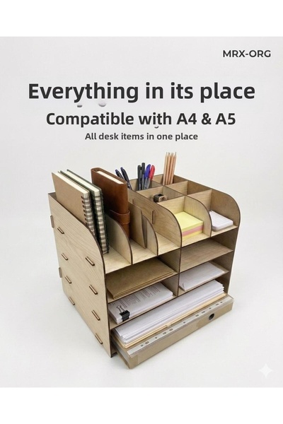 MRX منظم سطح المكتب ORG DESK 02 |   حامل أقلام لحافظة المستندات مقاس A4 و A5 ...