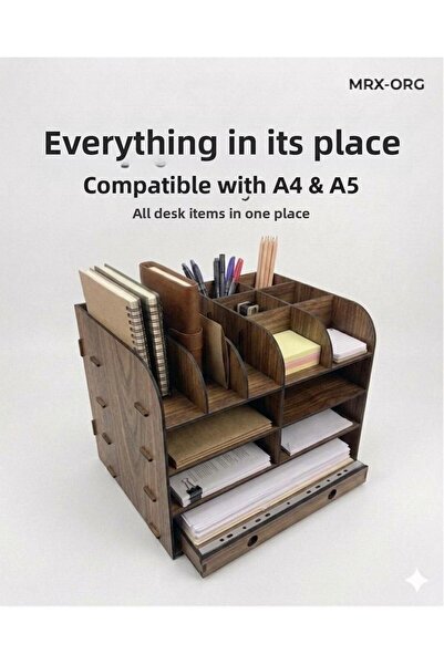 MRX -Org Desk 02 Desktop Organizer |   A4 & A5 Document Holder with Pen Holde...