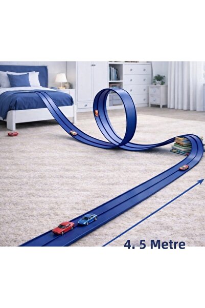 Marrone Blue Color Toy 4.5 Meter Race Track