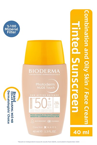 Bioderma فوتوديرم نود تاتش Spf50 خفيف جداً 40 مل