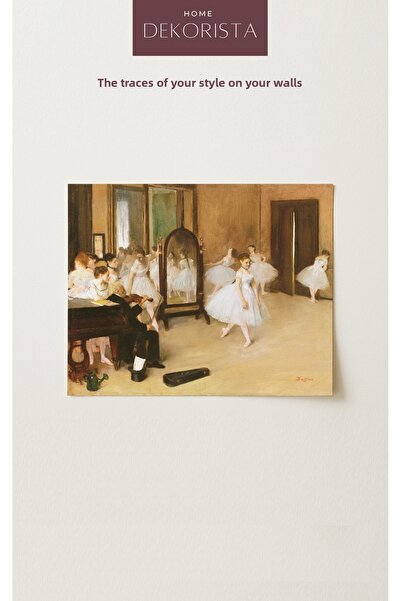 HOME DEKORİSTA Βίντατζ μπαλαρίνα, καλλιτεχνική εκτύπωση μπαλαρίνων του Ντεγκά...