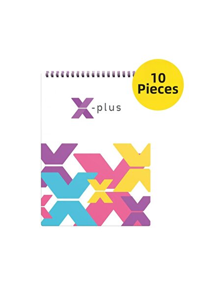 OFIX X-Plus Καρό Σπιράλ Σημειωματάριο A5 80 g/m² 80 Φύλλα x 10 Τεμάχια