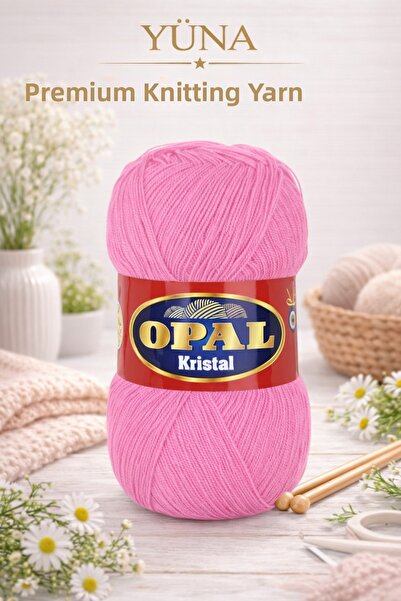 OPAL Crystal Pearl Knitting Yarn Summer Knitting Yarn 0178 Pink