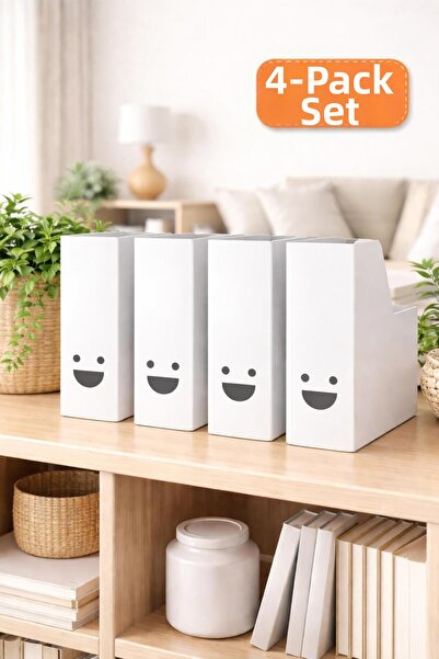 KOLİX Σετ Φακέλων Περιοδικών Tjabba 4 τεμαχίων, Χάρτινοι Φάκελοι Smiling Face...