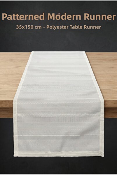 atak by atak home collection Μοντέρνο Ριγέ Ράνερ – 35x150 εκ. Πολυεστερικό Τρ...