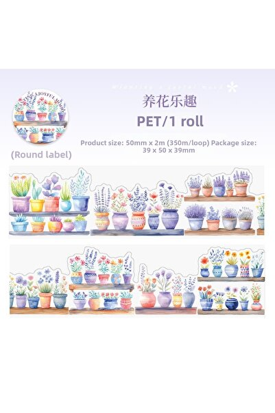 İthal G1-2m ταινία διακόσμησης γλάστρας/λουλουδιών με αυτοκόλλητο κόψιμο