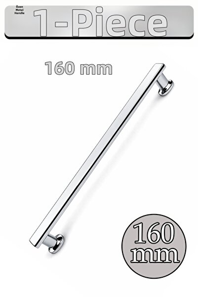 Badem10 Özen Επίπεδη λαβή συρταριού από χρώμιο 160 mm Μοντέρνα κομψή γυαλιστε...