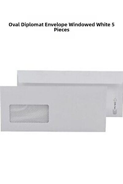 Oyal Φάκελος Diplomat με Παράθυρο Λευκό 90 γρ. 5 Τεμάχια – Εταιρική και Πρακτ...