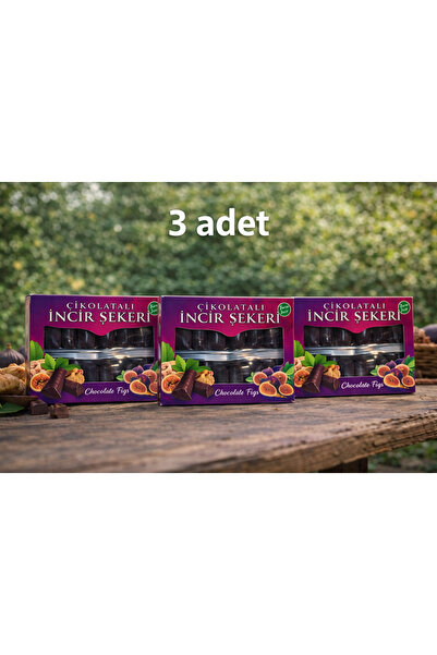MANİSA BİRLİK Çikolatalı İncir Şekeri 250 Gr 3 Paket