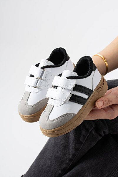 AlbiShoes Unisex Çocuk Bebek Işıklı Cırtlı Günlük Ayakkabı Çocuk Spor Ayakkab...