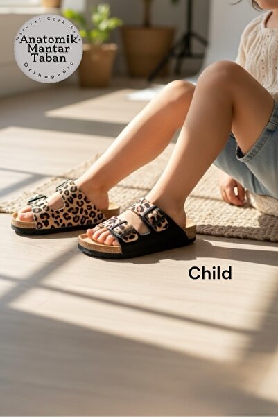 LAND OF CORK LC Παιδική σόλα Ανατομικό από φυσικό φελλό Γνήσιο Δέρμα με στήρι...