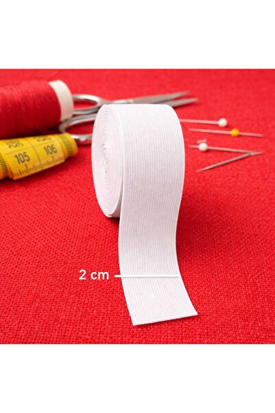 İMREN AKSESUAR Λάστιχο ποδιών και μέσης 2 εκ. Λευκό 1 Πακέτο 5 μέτρα