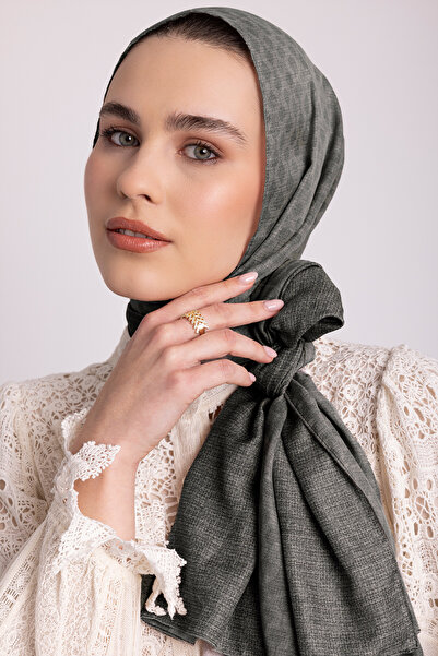 Ayshara Συλλογή Katre-i Zerâfet - Σάλι διπλής όψης από μονωμένο μαλλί με εφέ ...