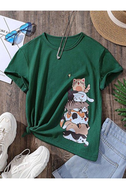 BENROMA Παιδικό μπλουζάκι Cat Printed