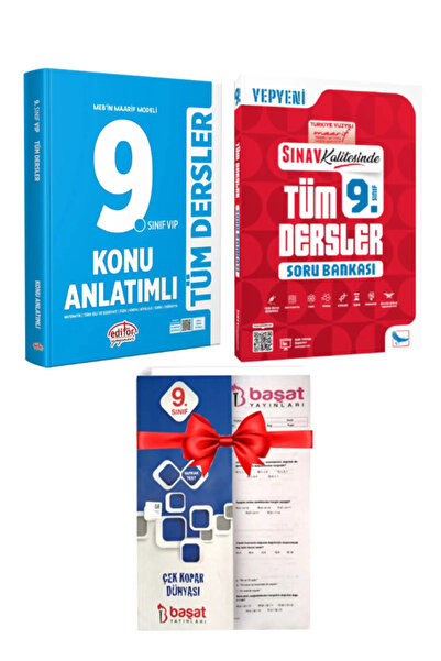 Editör Yayınevi 9. Sınıf Tüm Dersler Konu Anlatımlı+Sınav Yayınları Soru Bank...