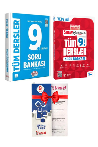Editör Yayınevi Maarif Modeli 9. Sınıf Tüm Dersler Soru Bankası Seti+Fizik Öğ...
