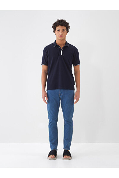 Xint Erkek Mavi Slim Fit Pamuklu Basic Denim Jeans Pantolon