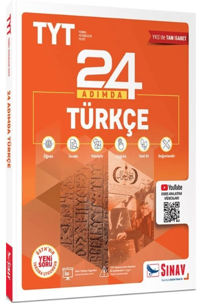 Sınav Yayınları TYT Türkçe 24 Adımda Konu Anlatımlı Soru Bankası
