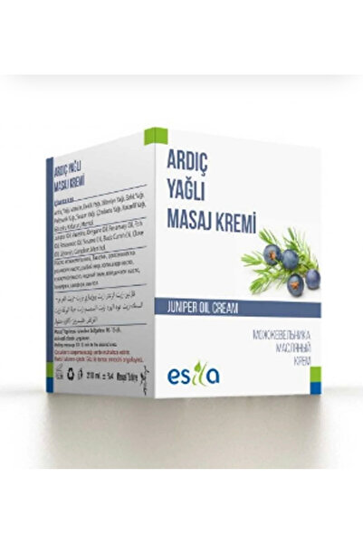 ESİLA Doğal Nane Özlü Yakan Mentollü Masaj kremi Ardıç Yağlı Krem 210 ml