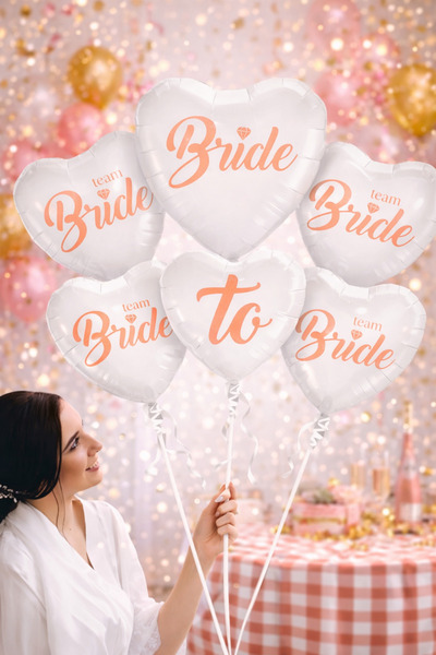 Baloncu Dede Bride To Be Yazılı Folyo Balon Set Kadın Bekarlığa Veda Gelin Pa...