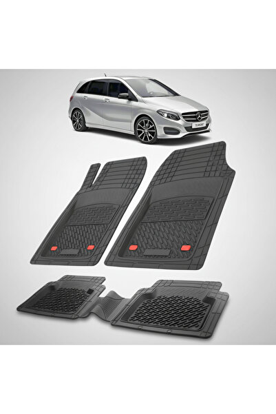 TEAMCAR Covorașe auto compatibile Mercedes-Benz B-Class W246 2011-2018 |   Negru