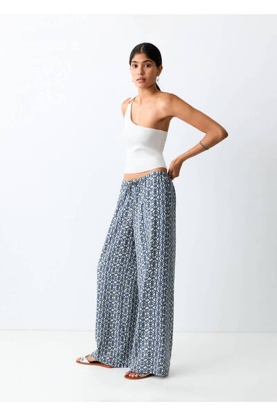 Mango Teen Desenli keten pantolon