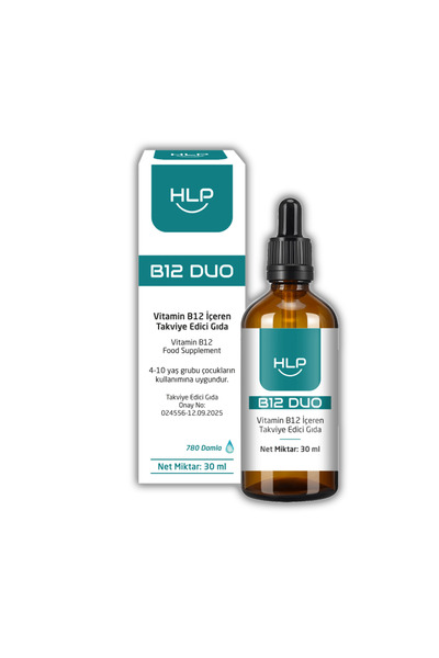 HLP B12 DUO Almanya'dan İthal Damla Formunda B12 Vitamini